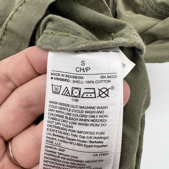 Gap Green Rugged Utility Military Jacket Women's size SMALL - Picture 4 of 5